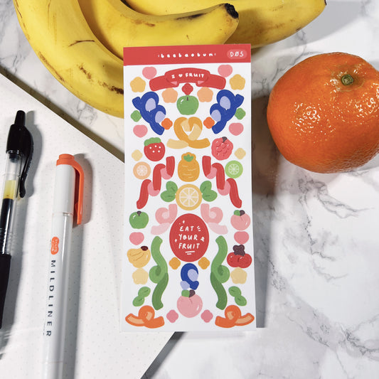 Fruit Deco Sticker Sheet