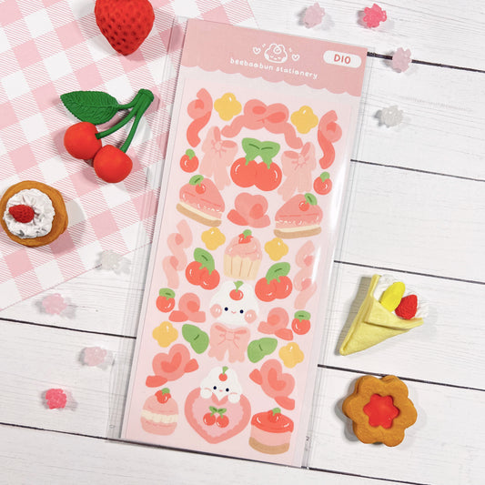 Cherry Bunny Baby Sticker Sheet